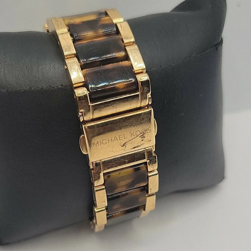 Michael Kors Parker MK5538 Women's Stainless Steel Analog Rose Dial Watch AM676